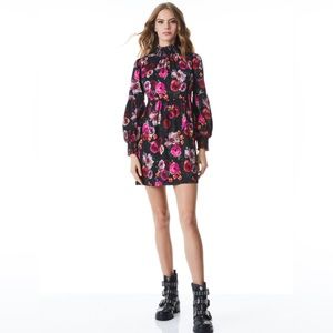 NWT Alice + Olivia Thea Mock-neck dress XS